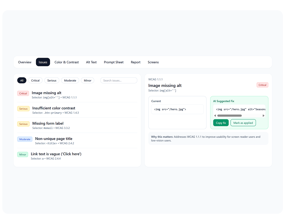 A11y Copilot — issue triage